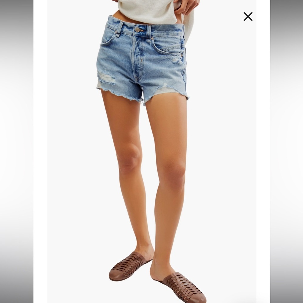 Free People Now Or Never Denim Shorts